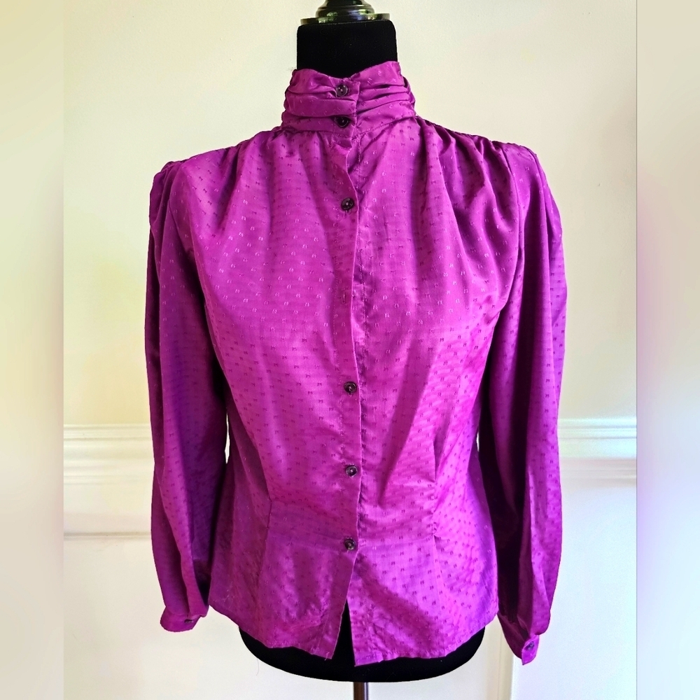 Vintage 70's-80's Haberdasher Women's Blouse Size Medium